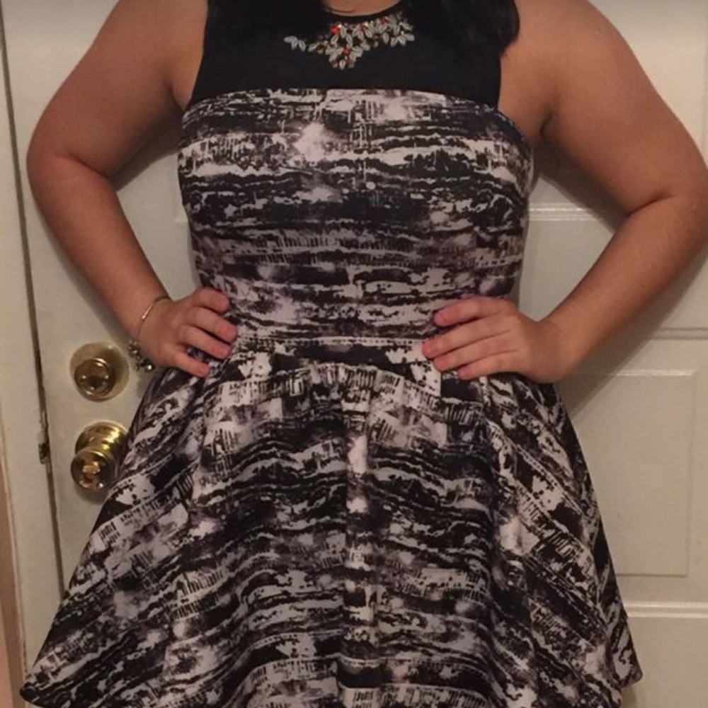 Black and white dress